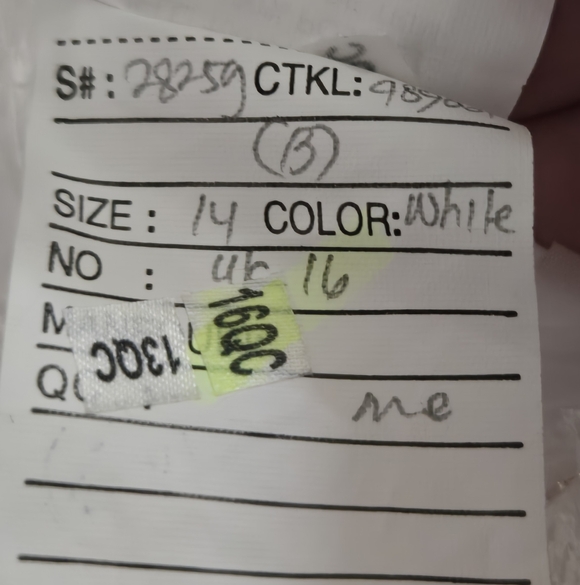 NEW Kennedy Blue Kinsley WHITE Formal Gown Lace, beading, pockets,slit sz 14 - Picture 16 of 16